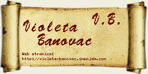 Violeta Banovac vizit kartica